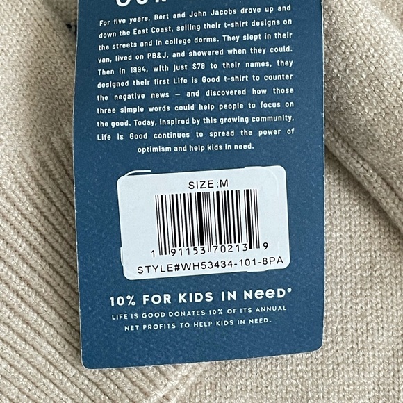 Life is Good Snow Day Knitted Pullo Hoodie Size M - Picture 6 of 10